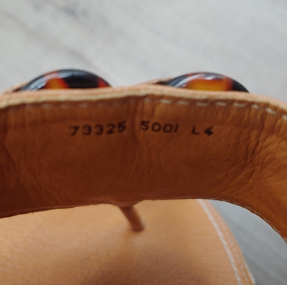 Frye Sandals Womens High Heel T Strap Open Toe Platform Wood Brown - Picture 4 of 8